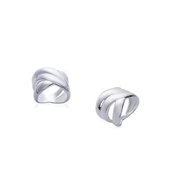 Grosse bague argent massif trois beaux anneaux fixes 