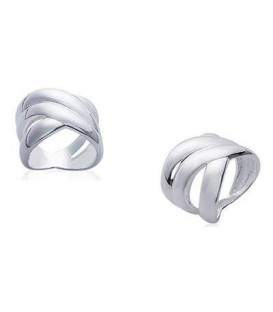 Grosse bague argent massif trois beaux anneaux fixes 