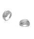 Grosse bague argent trois rangs de zirconium 
