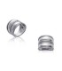 Grosse bague argent massif faux anneaux 