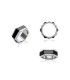 Bague écrou acier pivotant en ruthenium 