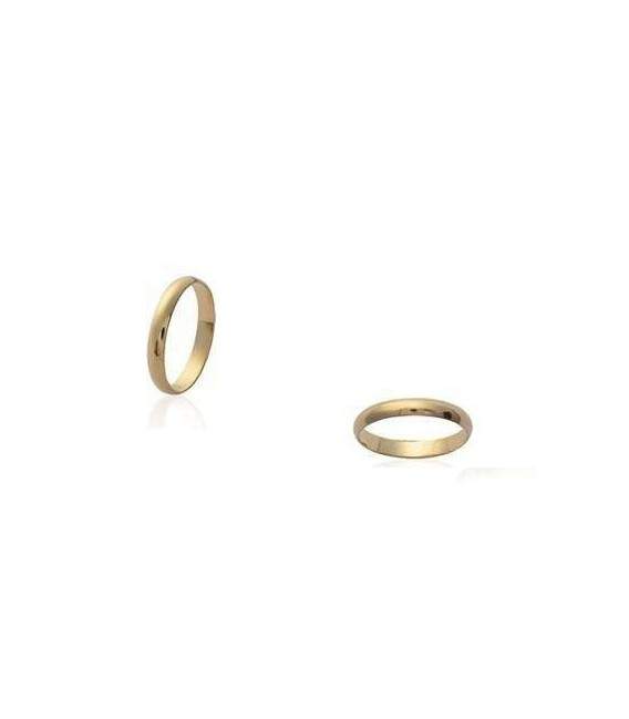 Alliance plaqué or bague simple 