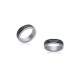 Bague homme acier deux tons 