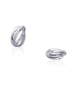 Bague argent massif trois anneaux homme femme 