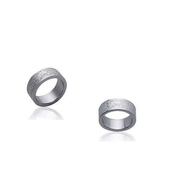 Bague acier homme salamandre 