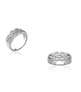 Bague argent entrelacs infini 