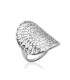 Bague femme argent massif plate 