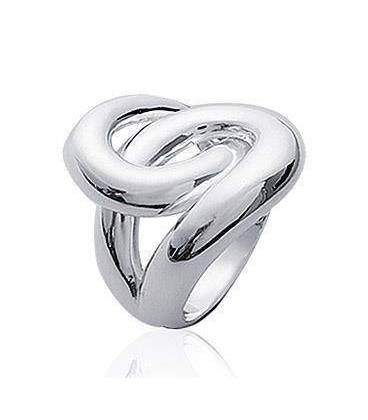 Grosse bague argent massif entrelacs-2