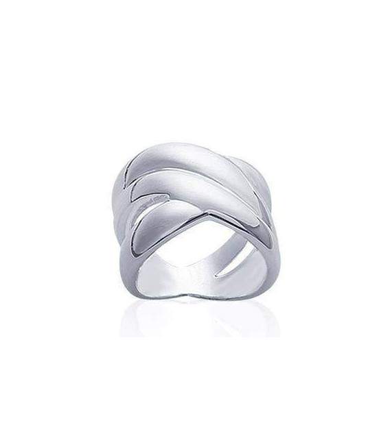 Grosse bague argent massif trois beaux anneaux fixes 