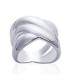 Grosse bague argent massif trois beaux anneaux fixes 