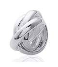 Bague argent massif trois anneaux libres