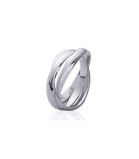Bague argent massif trois anneaux homme femme 