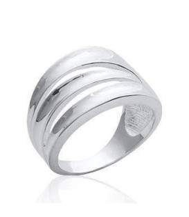 Bague argent massif anneau ouvragé