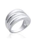 Bague argent massif anneau ouvragé