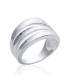 Bague argent massif anneau ouvragé 