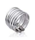 Bague argent massif semainier