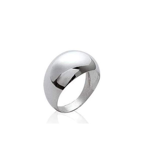 Grosse bague argent massif beau bombée 