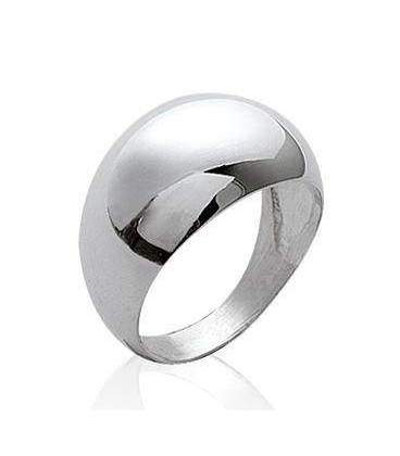Grosse bague argent massif beau bombée 