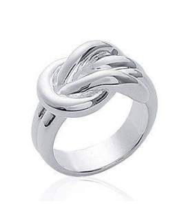 Bague argent massif noeuds en entrelacs