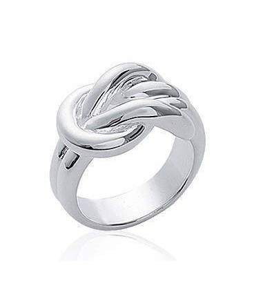 Bague argent massif noeuds en entrelacs 