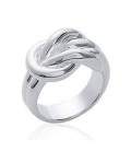 Bague argent massif noeuds en entrelacs