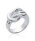 Bague argent massif noeuds en entrelacs 