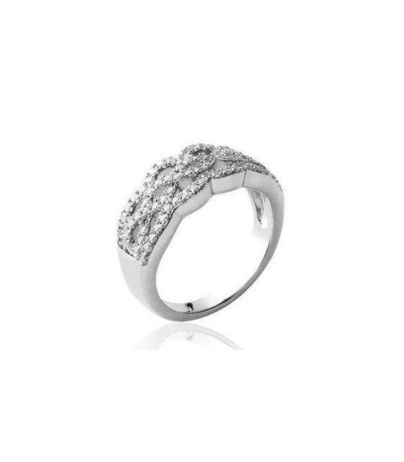 Bague argent entrelacs infini 