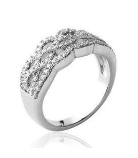 Bague argent entrelacs infini 
