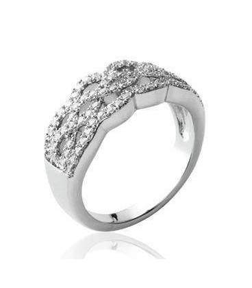 Bague argent entrelacs infini 