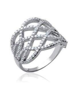 Bague argent massif noeuds en entrelacs 