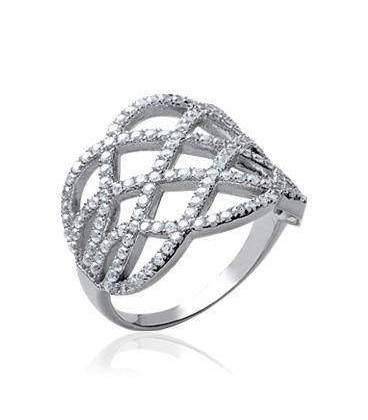 Bague argent massif noeuds en entrelacs 