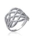 Bague argent massif noeuds en entrelacs