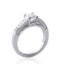 Bague argent massif solitaire griffé