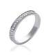 Anneau jonc alliance argent massif zirconium 