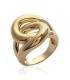 Grosse bague plaqué or enroulé 