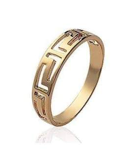 Bague plaqué or inspiration grec
