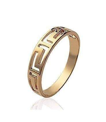 Bague plaqué or inspiration grec 