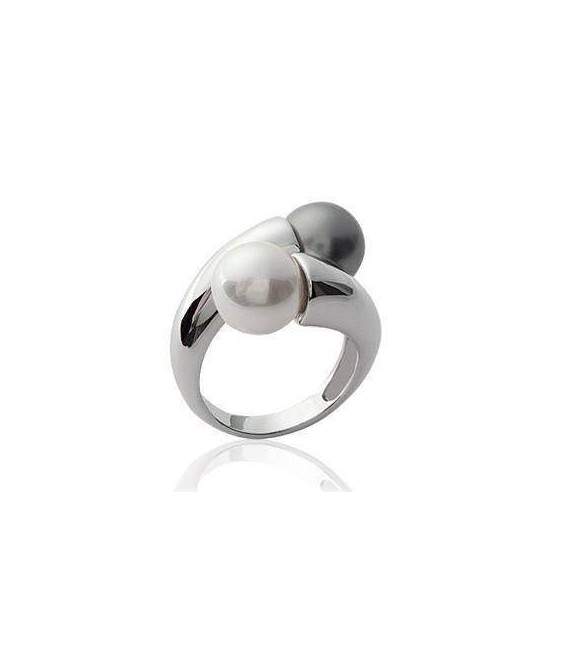 Bague argent perle de Majorque 