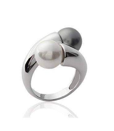 Bague argent perle de Majorque 