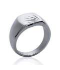 Bague fantaisie acier chevalière