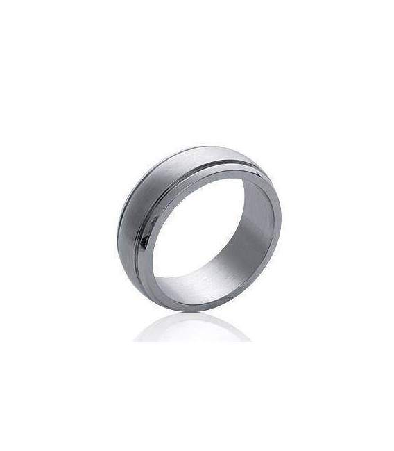 Bague acier légèrement bombée 