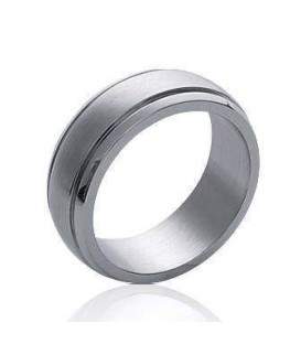 Bague acier légèrement bombée