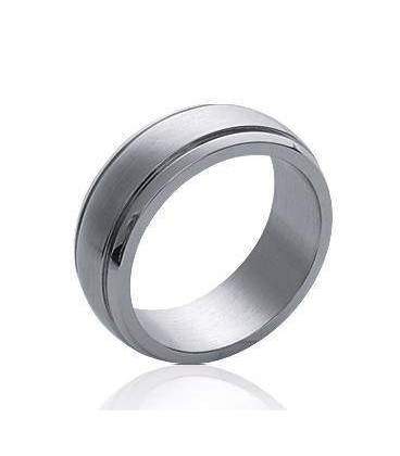 Bague acier légèrement bombée 