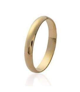 Alliance plaqué or homme femme