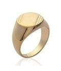 Bague homme chevalière plaqué or