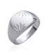 Bague chevalière argent massif gravée 