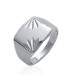 Chevalière belle bague argent massif gravée 