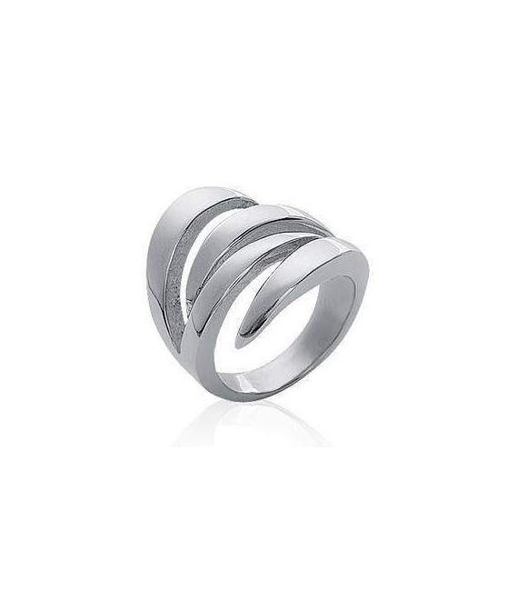 Bague fantaisie mixte acier 