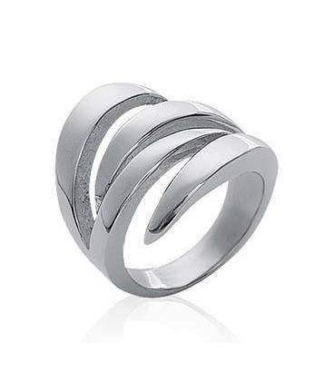 Bague fantaisie mixte acier 