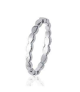 Anneau modulable argent ovale